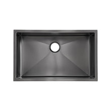 Rivage 76,2 × 45,7 cm acier inoxydable, simple Basin, Undermount évier de cuisine,noir