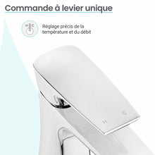 Monaco monotrou, monocommande, mitigeur de lavabo – finition Chrome