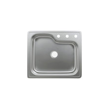 Ouvert 63,5 × 55,9 cm acier inoxydable simple Basin Top-Mount évier de cuisine