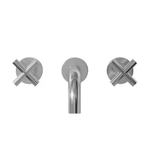Ivy 20,3 cm. Widespread double Cross-Handle mural mitigeur de lavabo – finition chrome poli