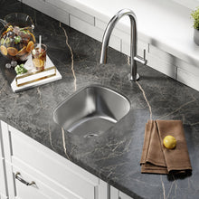 Toulouse 33 × 38,1 cm acier inoxydable simple Basin Undermount évier de cuisine