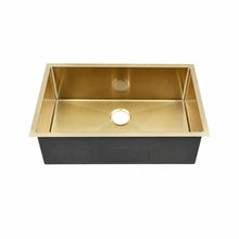 Rivage 76,2 × 45,7 cm acier inoxydable, simple Basin, Undermount évier de cuisine, or