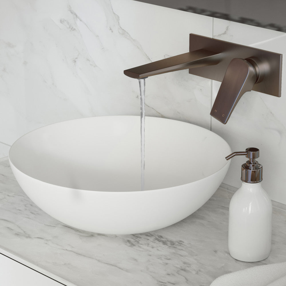 Monaco monocommande, mural, mitigeur de lavabo – finition Oil Rubbed Bronze