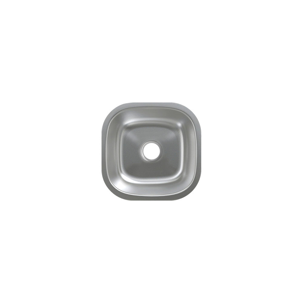 Toulouse 40,6 × 40,6 cm acier inoxydable, simple Basin, Undermount évier de cuisine