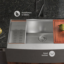 Rivage 83,8 × 55,9 cm simple Basin Apron Kitchen Workstation vasque