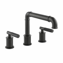 Avallon 20,3 cm. Widespread, Sleek Handle, mitigeur de lavabo – finition noir mat