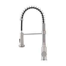 Nouvet Poignée unique, Pull-Down mitigeur de cuisine – finition nickel brossé