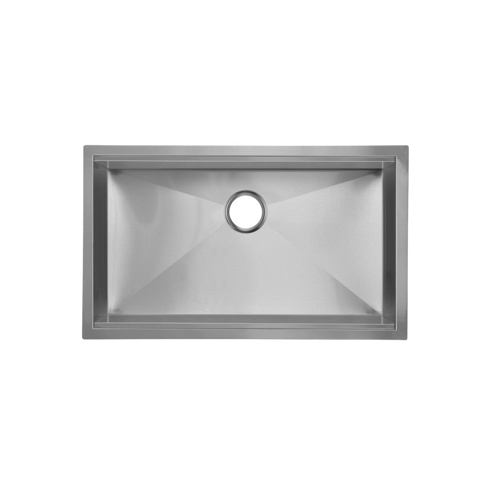 Tourner 81,3 cm 18 Gauge acier inoxydable Undermount évier de cuisine – finition noir mat
