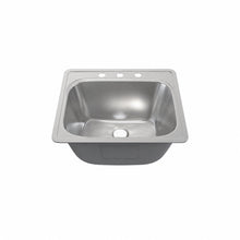 Ouvert 63,5 × 55,9 cm acier inoxydable, simple Basin, Top Mount évier de cuisine