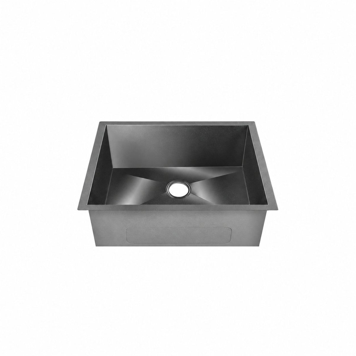 Tourner 53,3 × 45,7 cm acier inoxydable, simple Basin, Undermount évier de cuisine,noir