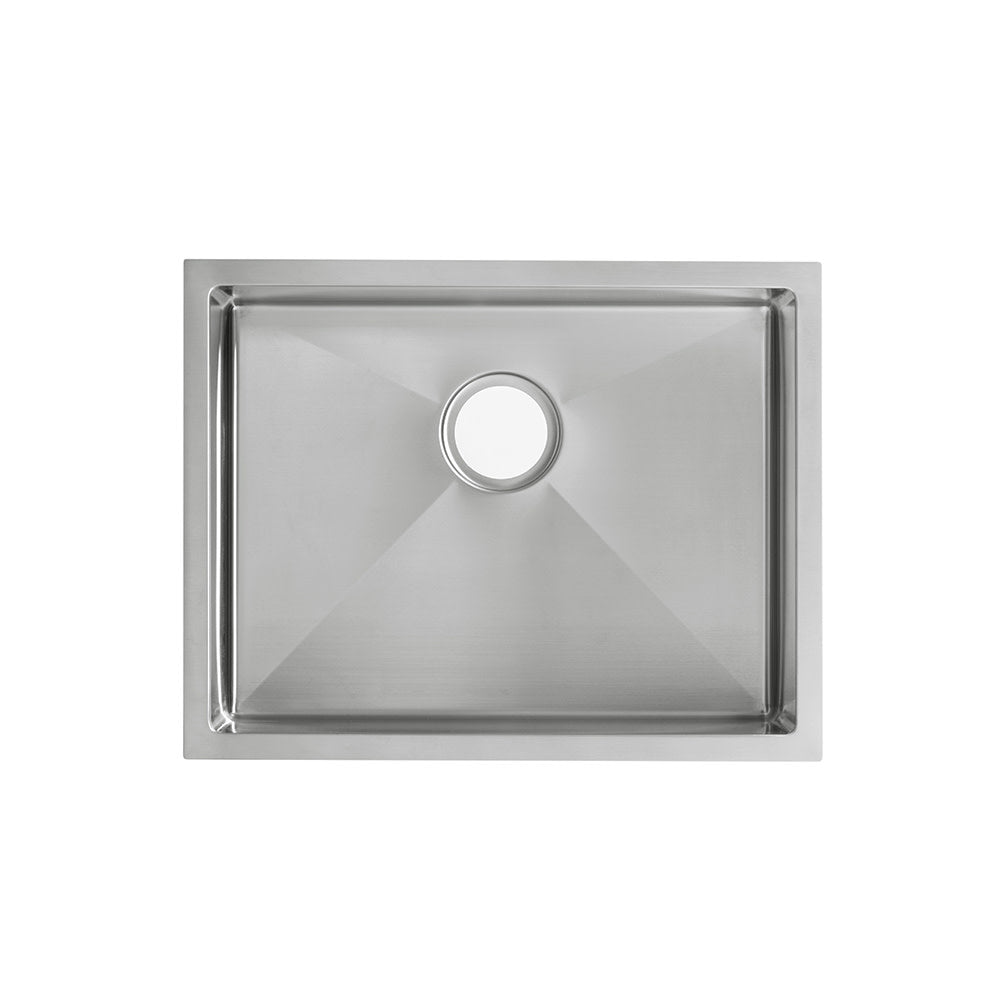 Rivage 58,4 cm 16 Gauge acier inoxydable Undermount évier de cuisine – finition chrome poli