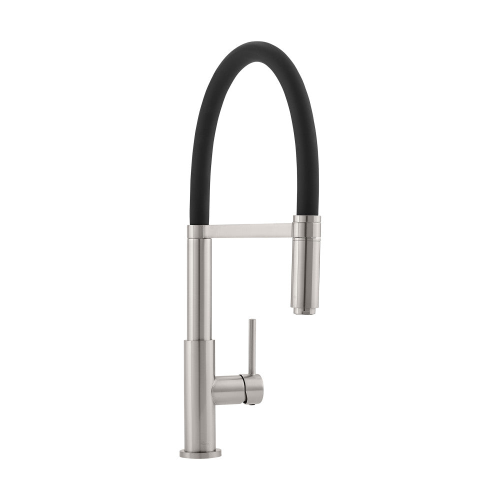 Troyes Poignée unique, Pull-Down mitigeur de cuisine – finition nickel brossé