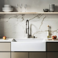 Elegance 83,8 cm x 50,8 cm simple Basin Fireclay Workstation évier de cuisine – finition blanc brillant