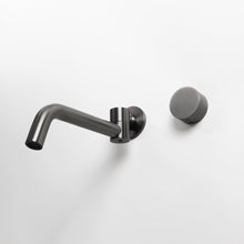 Ensemble mitigeur et bec mural pivotant – gris canon brossé | Nerylux
