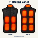 USB Heated Gilet for Men & Women – 2, 9, 11 or 21 Zones