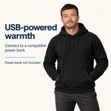 USB Heated Hoodie for Men & Women – 5 or 17 Heating Zones