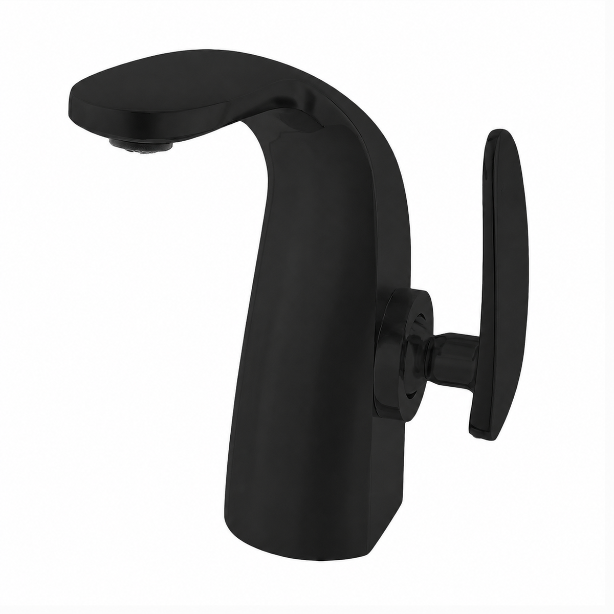 Chateau monotrou, monocommande, mitigeur de lavabo – finition noir mat