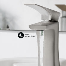 Monaco — Mitigeur de lavabo, nickel brossé