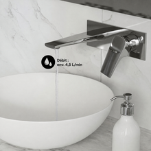 Monaco monocommande, mural, mitigeur de lavabo – finition Chrome