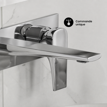 Monaco monocommande, mural, mitigeur de lavabo – finition Chrome