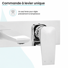 Monaco monocommande, mural, mitigeur de lavabo – finition Chrome