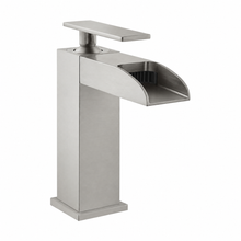 Concorde monotrou, monocommande, Waterfall mitigeur de lavabo – finition nickel brossé