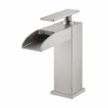 Concorde monotrou, monocommande, Waterfall mitigeur de lavabo – finition nickel brossé