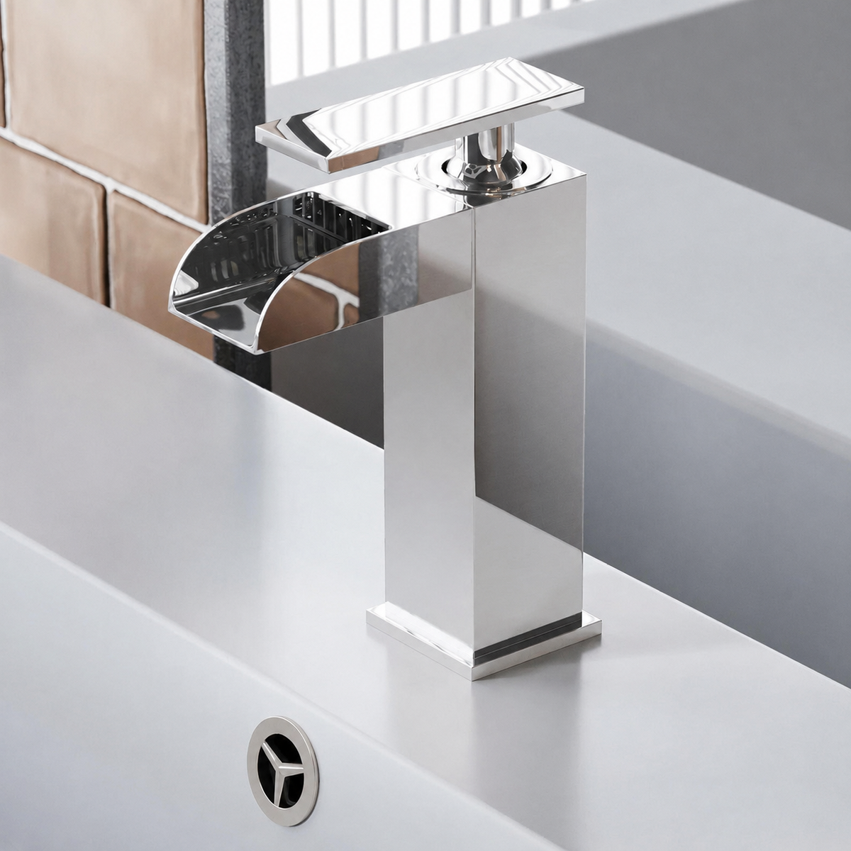 Concorde — Mitigeur de lavabo cascade, chrome