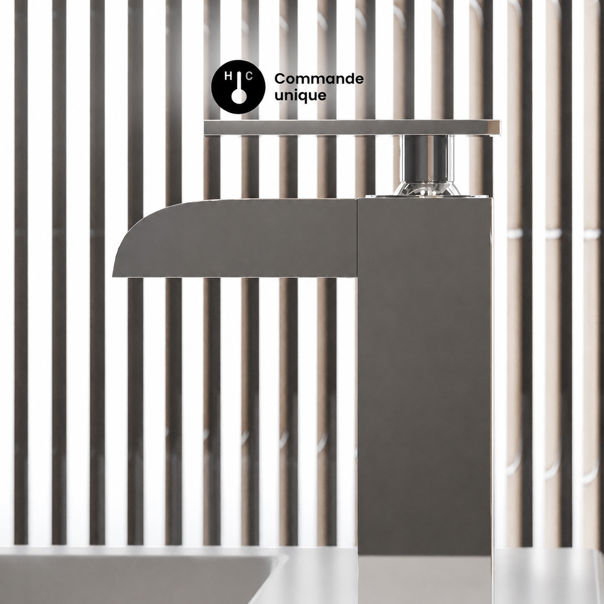 Concorde — Mitigeur de lavabo cascade, chrome