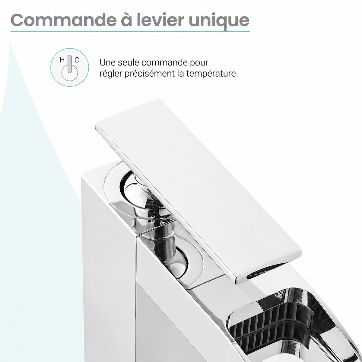 Concorde — Mitigeur de lavabo cascade, chrome