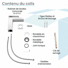 Concorde — Mitigeur de lavabo cascade, chrome