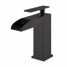 Concorde monotrou, monocommande, Waterfall mitigeur de lavabo – finition noir mat