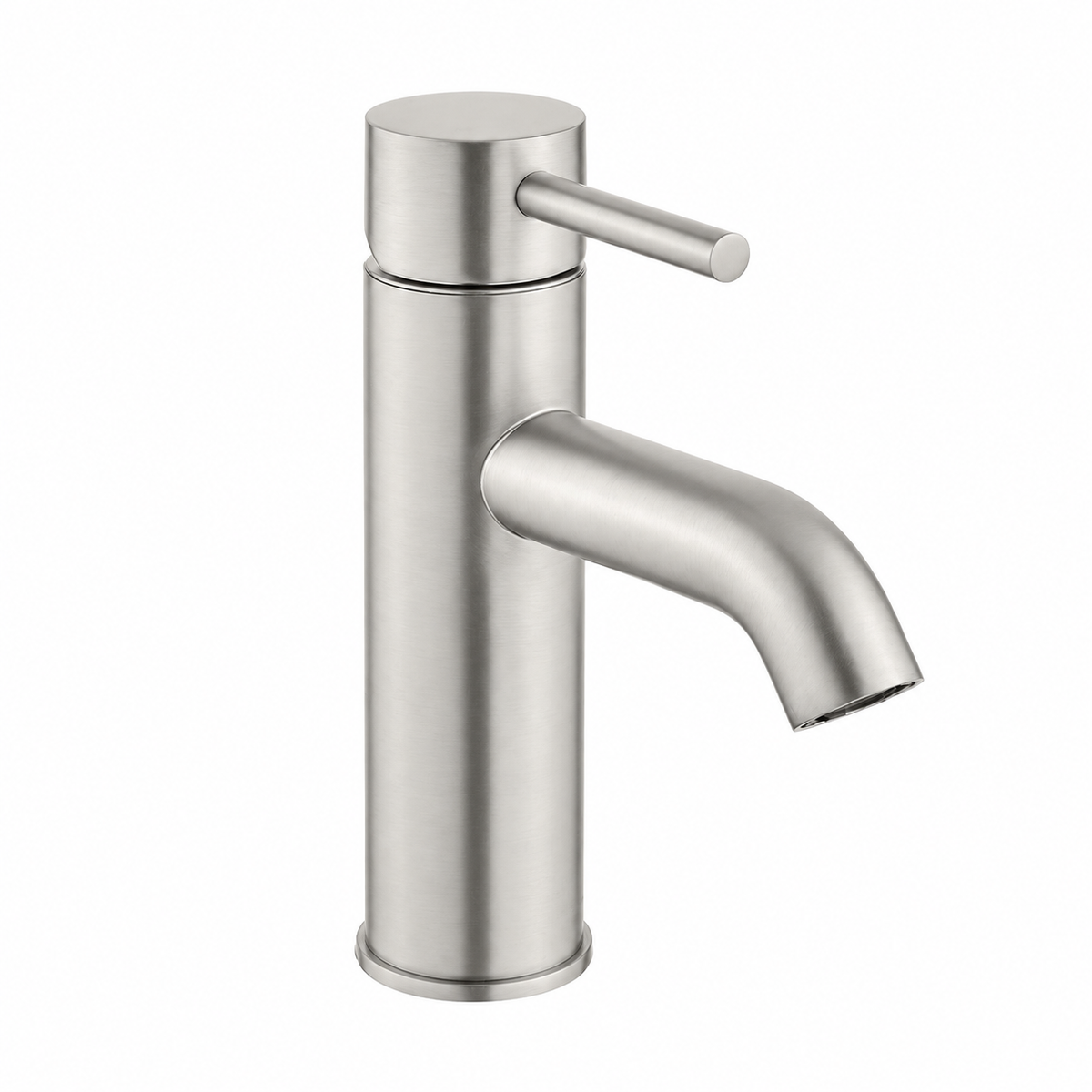 Ivy — Mitigeur de lavabo monotrou, nickel brossé