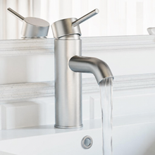 Ivy — Mitigeur de lavabo monotrou, nickel brossé