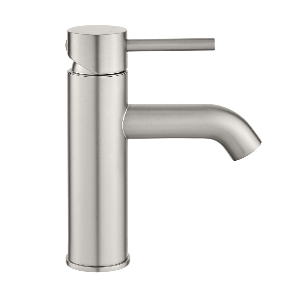Ivy — Mitigeur de lavabo monotrou, nickel brossé