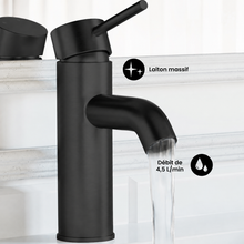 Ivy — Mitigeur de lavabo monotrou, noir mat
