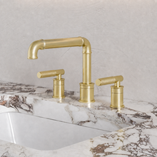 Avallon 20,3 cm. Widespread, Sleek Handle, mitigeur de lavabo – finition or brossé