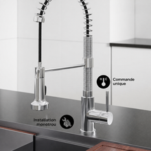 Nouvet — Mitigeur de cuisine avec douchette extractible, chrome
