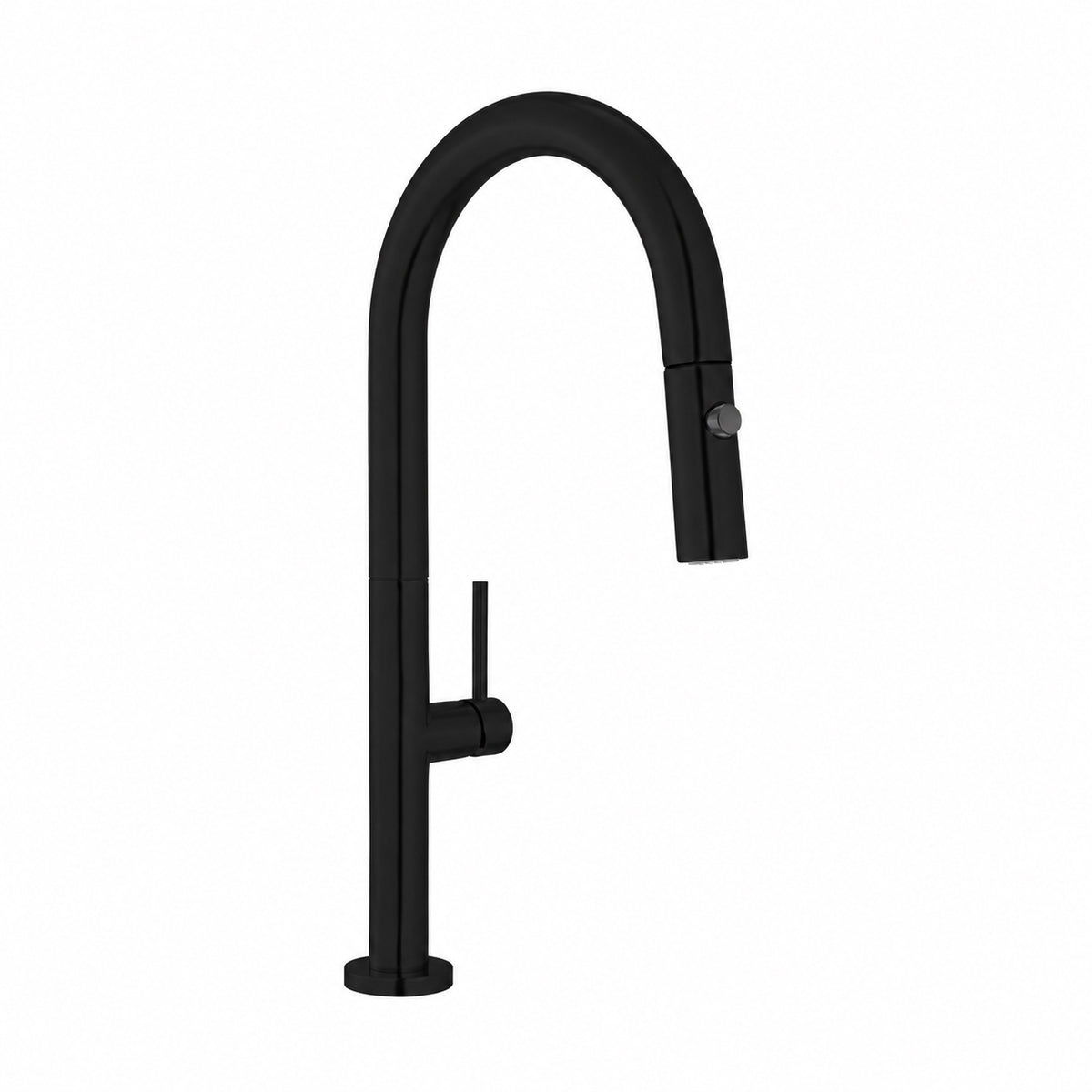 Chalet — Mitigeur de cuisine avec douchette extractible, noir mat