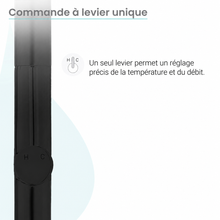 Chalet — Mitigeur de cuisine avec douchette extractible, noir mat