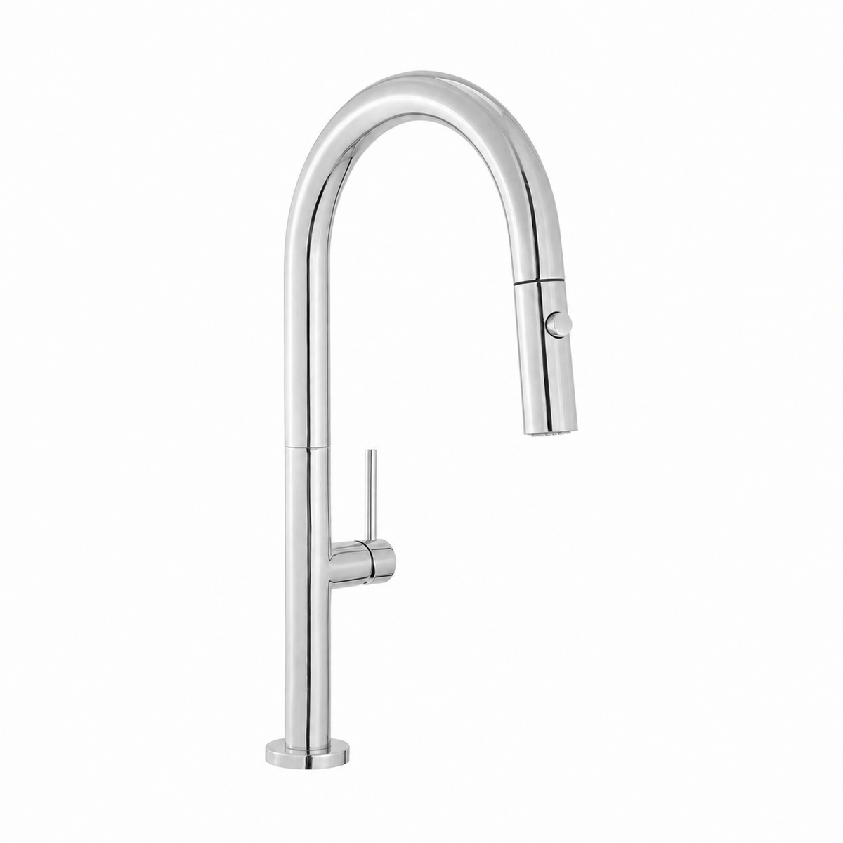Chalet Poignée unique, Pull-Down mitigeur de cuisine – finition Chrome