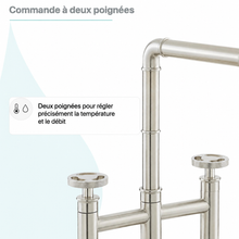 Avallon Pro Widespread mitigeur de cuisine avec Side Sprayer – finition nickel brossé