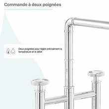 Avallon Pro — Robinet de cuisine avec douchette latérale, chrome