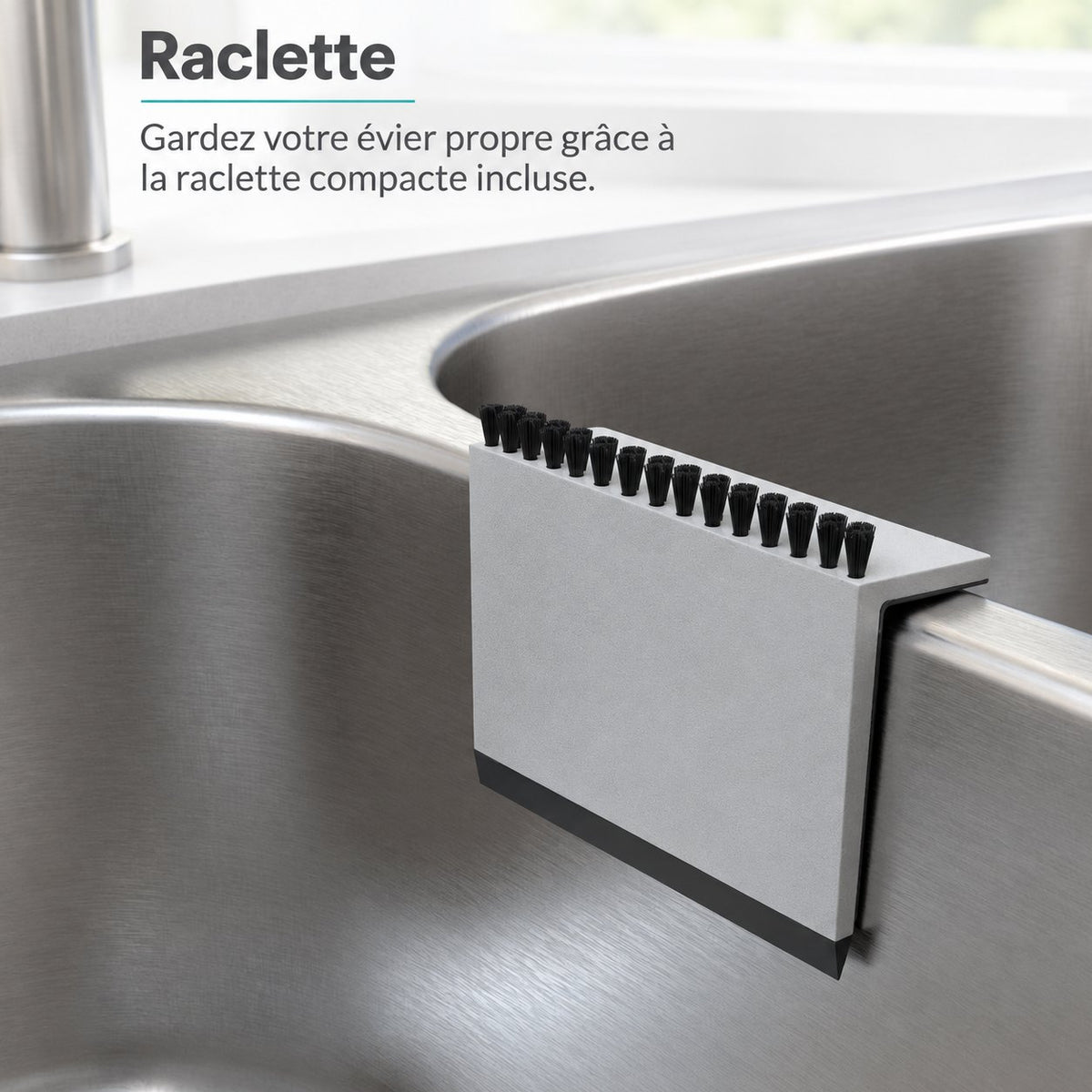 Toulouse 23 1/8 x 17 7/8 acier inoxydable, simple Basin, Undermount évier de cuisine