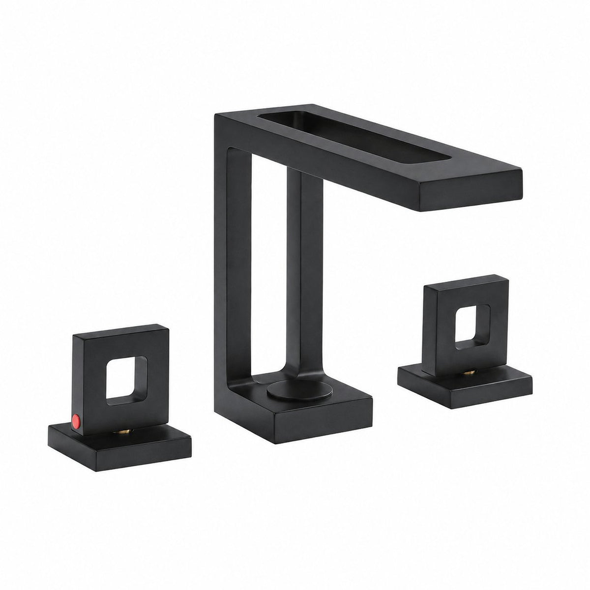 Pierre Widespread, double Handle, mitigeur de lavabo – finition noir mat