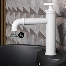Avallon monotrou, monocommande Wheel, mitigeur de lavabo – finition blanc mat