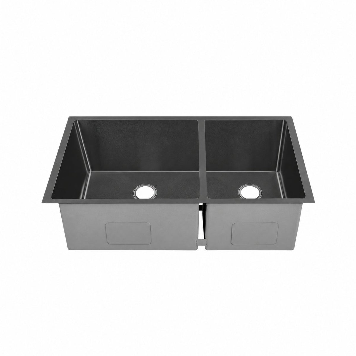 Rivage 83,8 × 50,8 cm acier inoxydable, Dual Basin, Undermount évier de cuisine – finition noir
