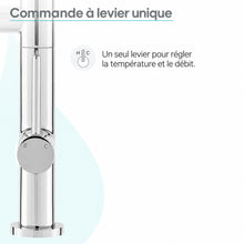 Nouvet Poignée unique, Pull-Down mitigeur de cuisine avec Pot Filler – finition Chrome