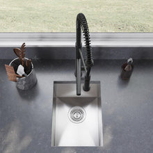 Tourner 35,6 × 45,7 cm acier inoxydable, simple Basin, Undermount évier de cuisine