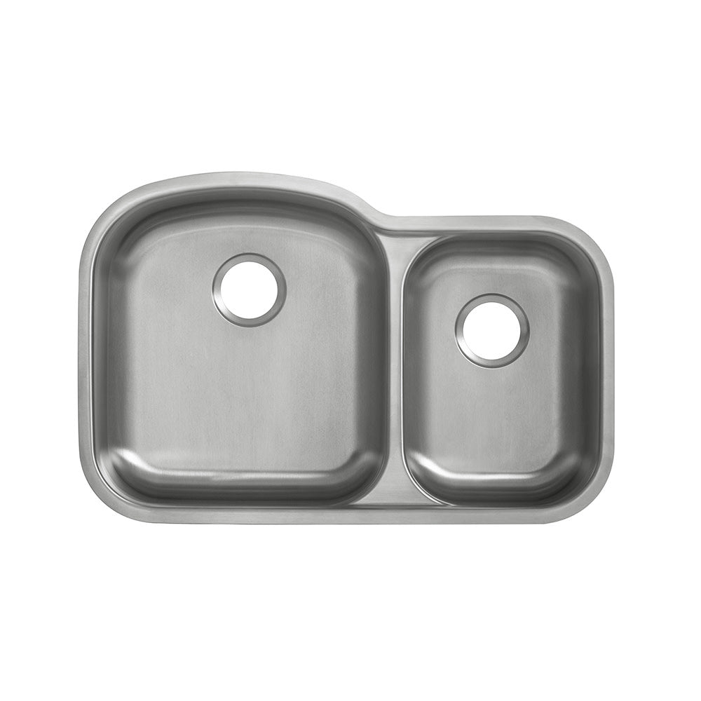 Toulouse 81,3 × 53,3 cm acier inoxydable, Dual Basin, Undermount évier de cuisine